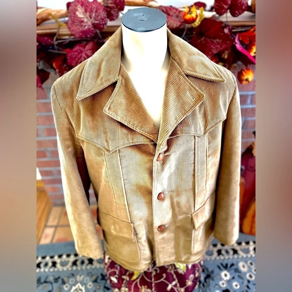 VINTAGE CORDUROY JACKET WITH PLUSH LINING - Picture 3 of 11